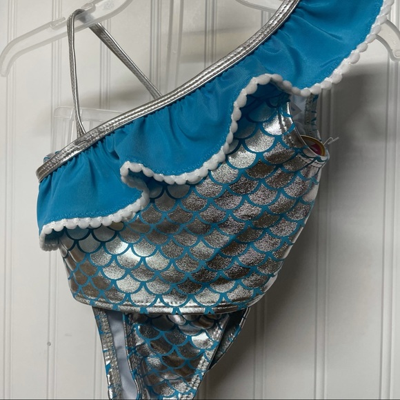 NWT Kidgets 2 Piece Mermaid Bathing Suit Size 24M - Picture 2 of 4